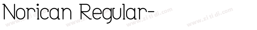 Norican Regular字体转换